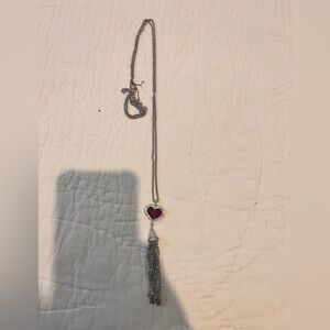 Heart Pendant Silver Necklace